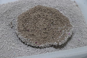 固まるネコ砂（おしっこの固まり）