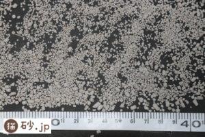 ゼオクリーンライトの砂のサイズ