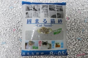 あまえんぼ 固まる猫砂（パッケージ表）