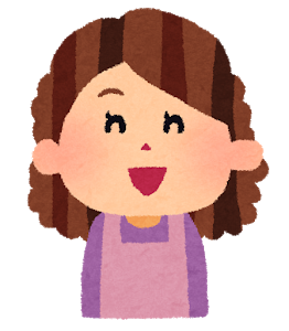 笑顔のお母さんのイラスト