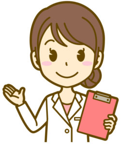 説明する研究者