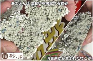 猫砂の断面比較