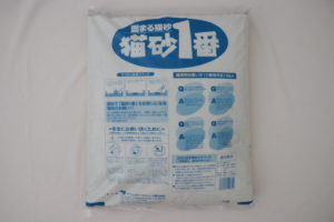 猫砂1番（パッケージ裏）