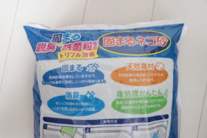 情熱価格 固まるネコ砂（砂の粒感）