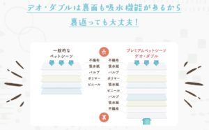 デオダブルは両面吸収