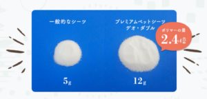 デオダブルの吸収力