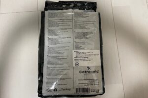 ターキッシュホワイトの猫砂（パッケージ裏）